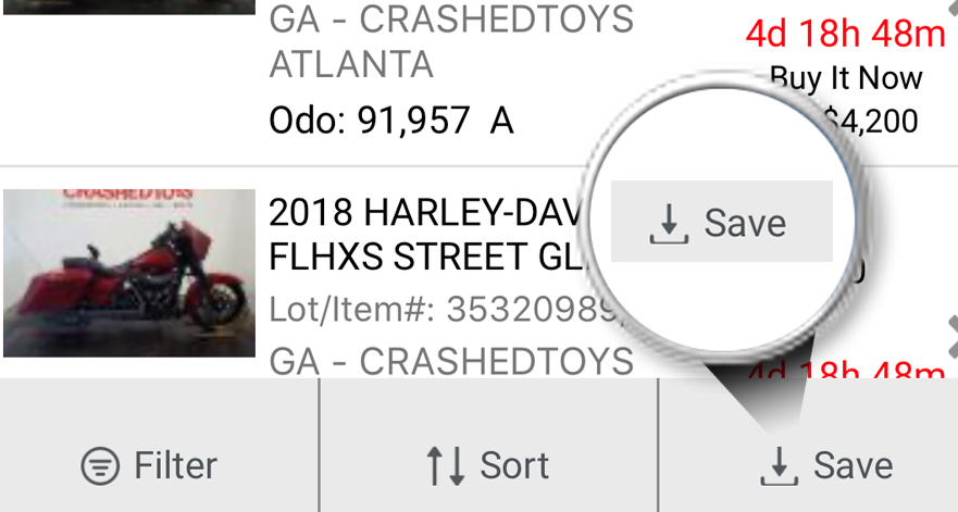Mobile Saved Search
