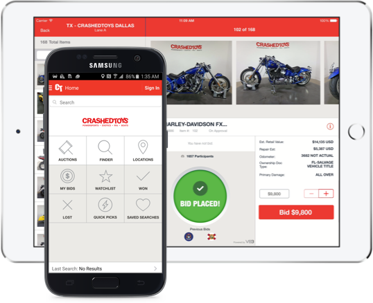 Crashed Toys Mobile App