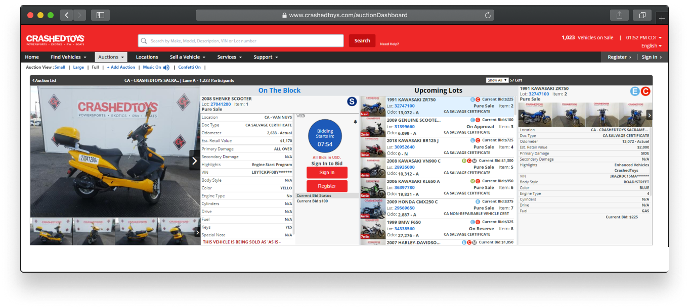 Copart Auction Window